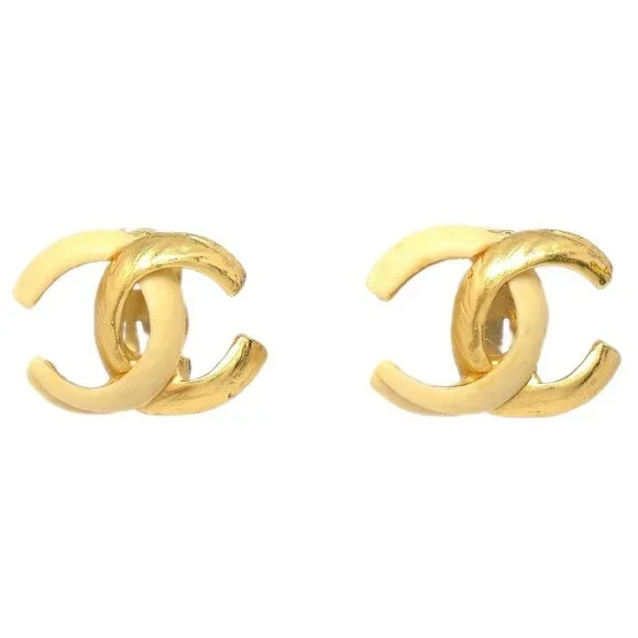 Chanel CC Clip-On Earrings Gold 00T 126438 - Picture 5 of 8